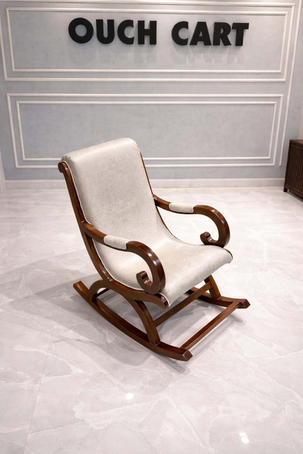 Aamazing Hand Carved Rocking Chair (Teak Wood )