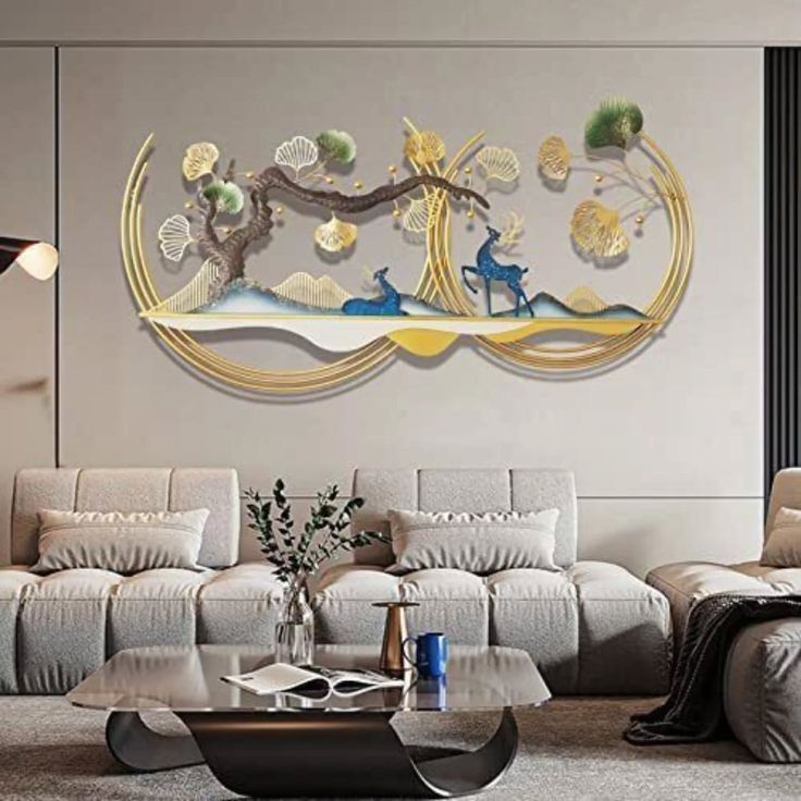 DOUBLE ROUND WALL ART