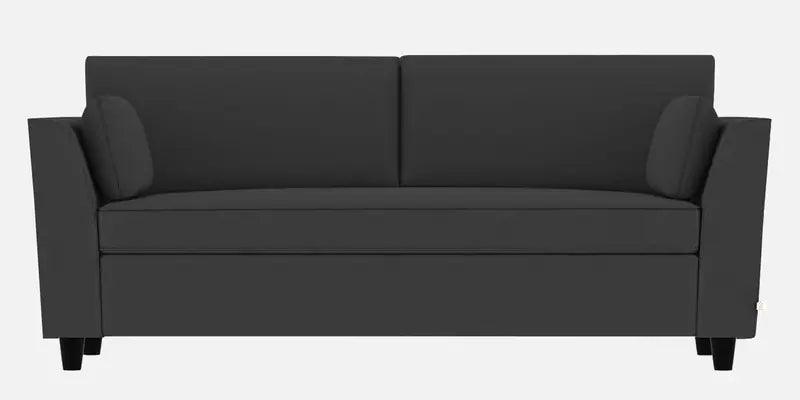 Velvet 3 Seater Sofa in Pubble Grey Colour with Storage - Ouch Cart 