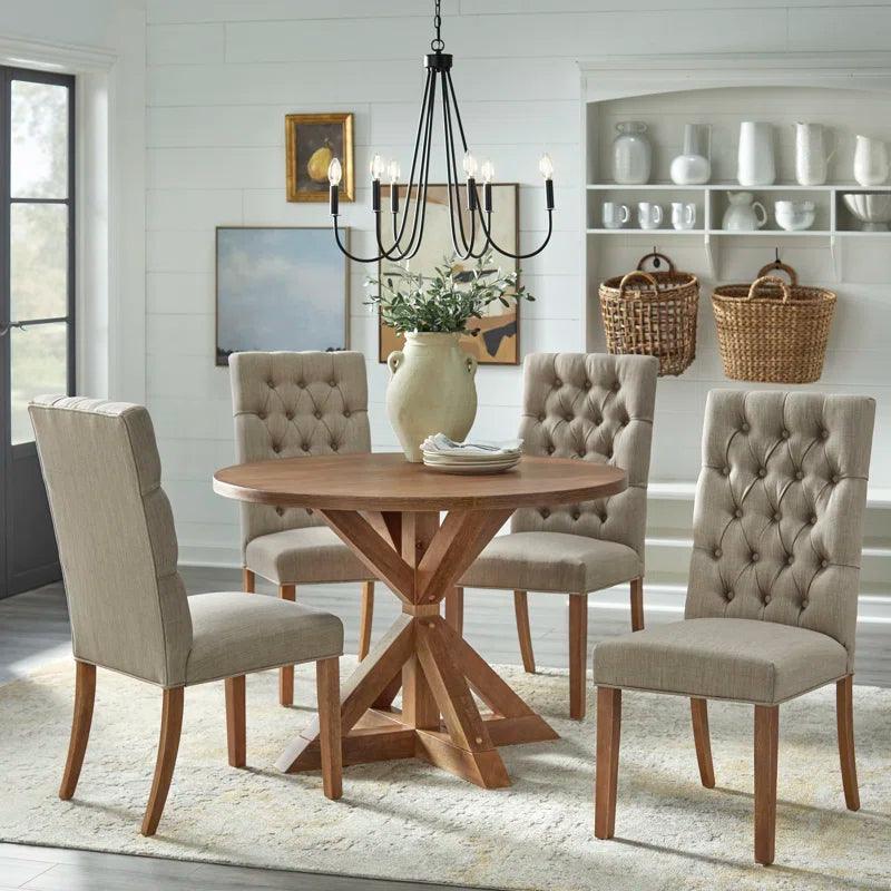 5 - Piece Pedestal Dining Set - Ouch Cart 