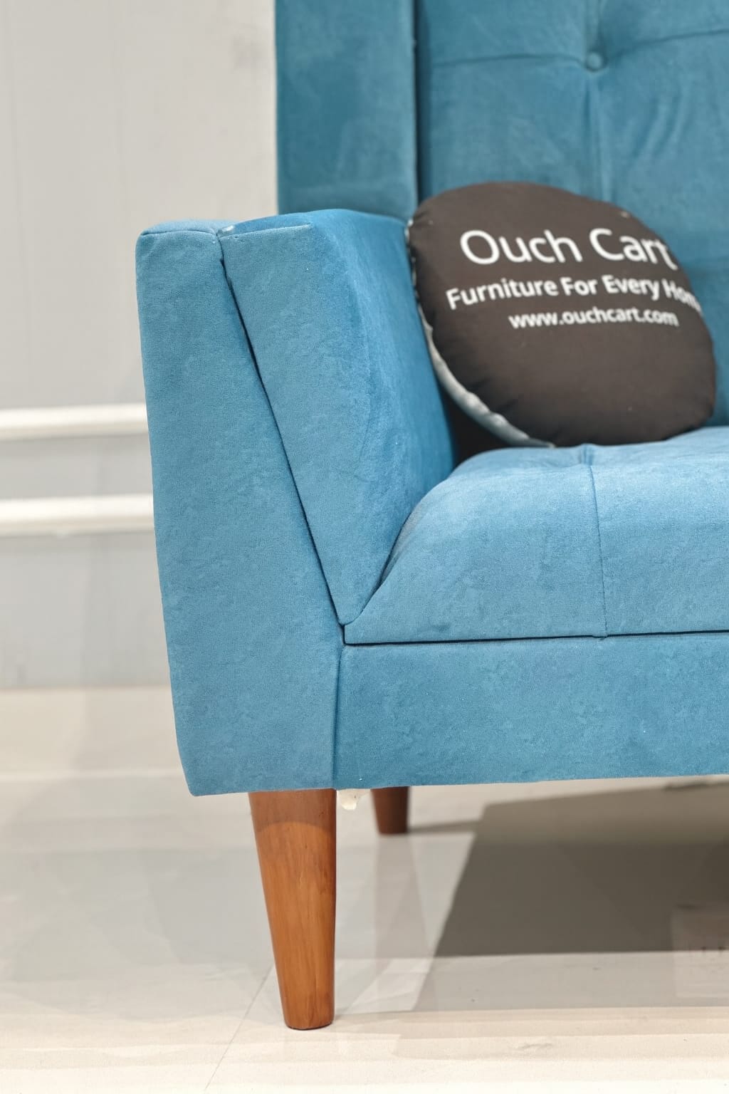 Megee Wide Tufted Velvet Armchair