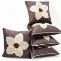 Silk Cushion Covers Set of 5 Lazar Flower Floral Decorative Pillow Covers