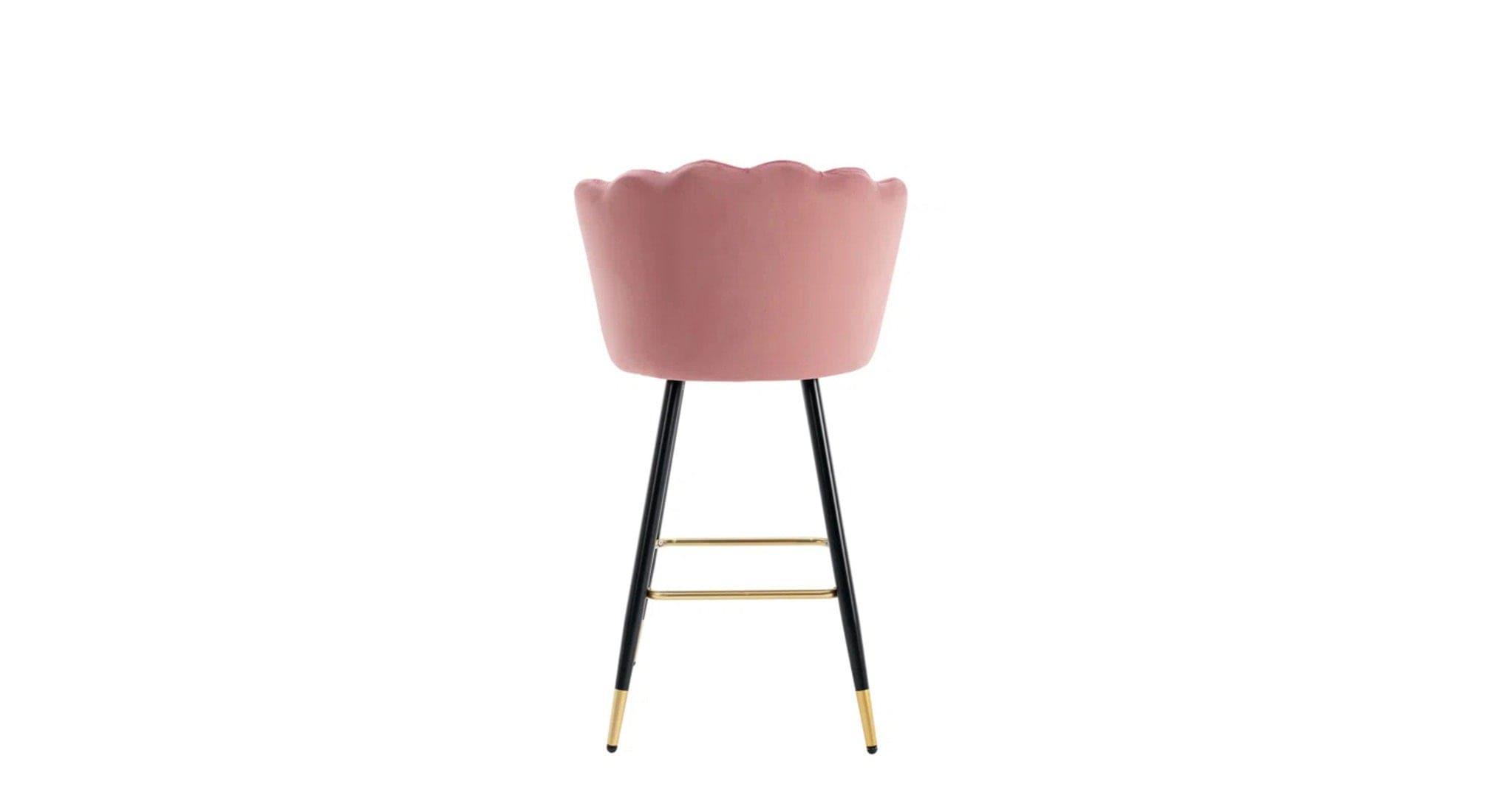 FLOWER COUNTER STOOL PINK SET OF 2 - Ouch Cart 