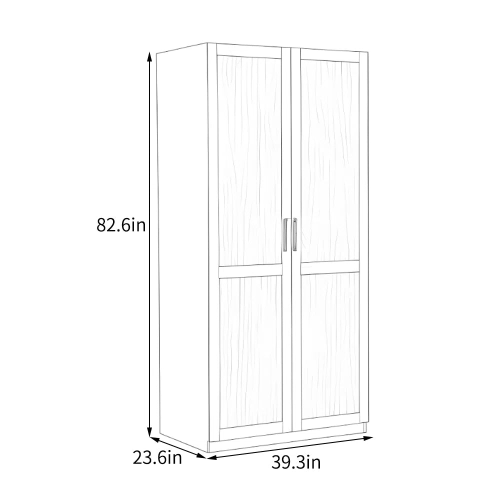 Chinese style retro simple bedroom wardrobe