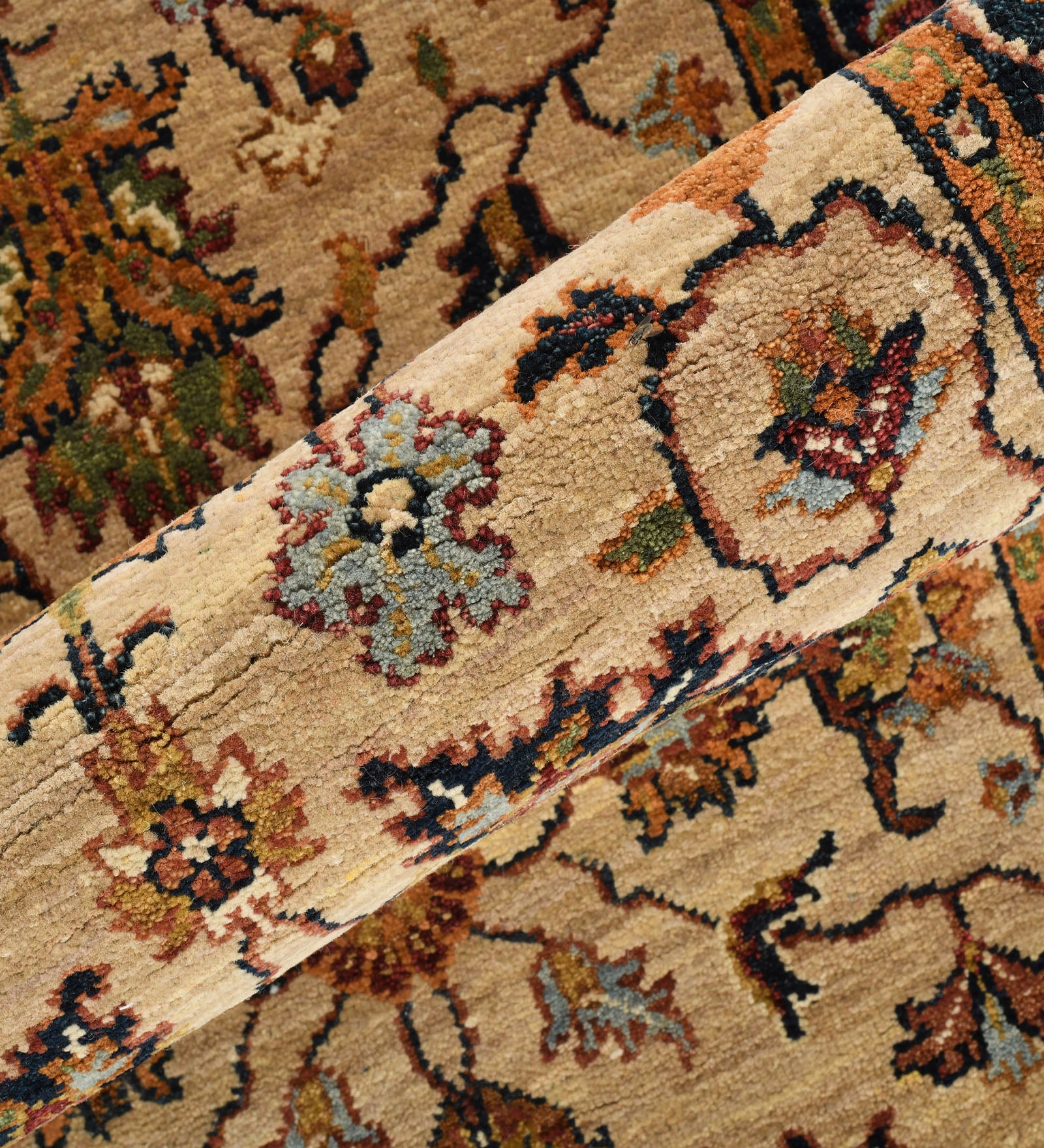 Heritage Classic Pattern Hand Knotted  Rectangle Anti-Skid Designer Carpet, Area Rug For Bed Room, Living Room - 2.6"X10'