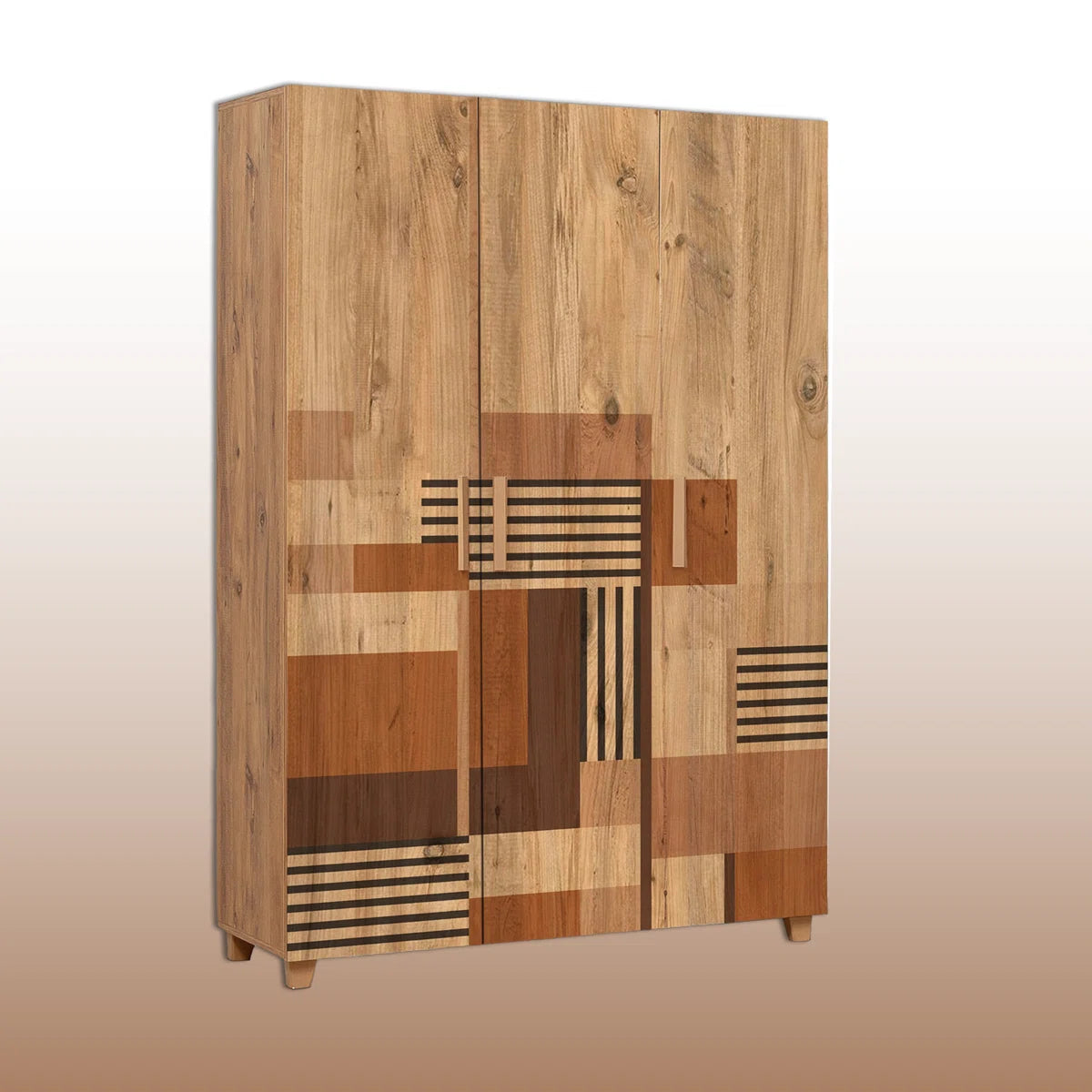 Freestanding Armoire Wardrobe With Edge Banding