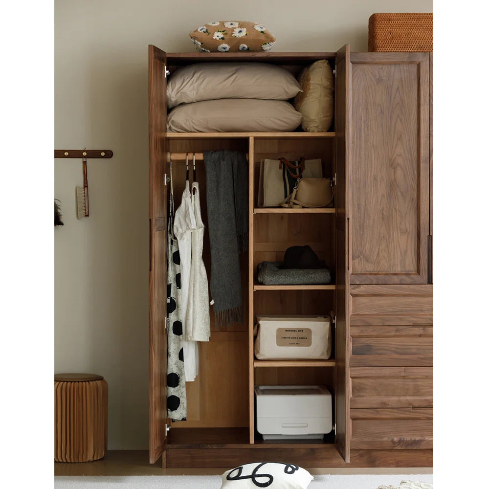 American style retro simple bedroom wardrobe
