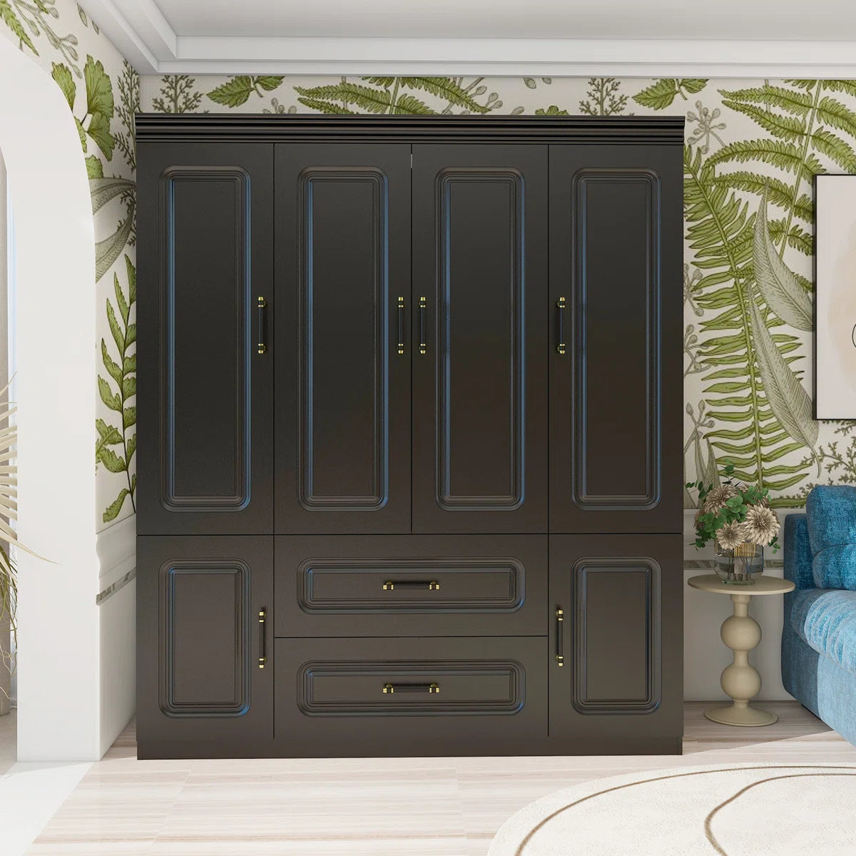 4-Door Armoire Wardrobe