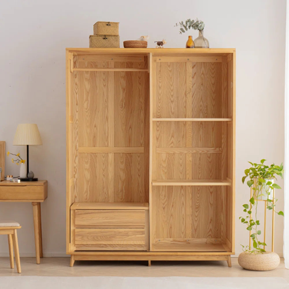 European style simple bedroom wardrobe