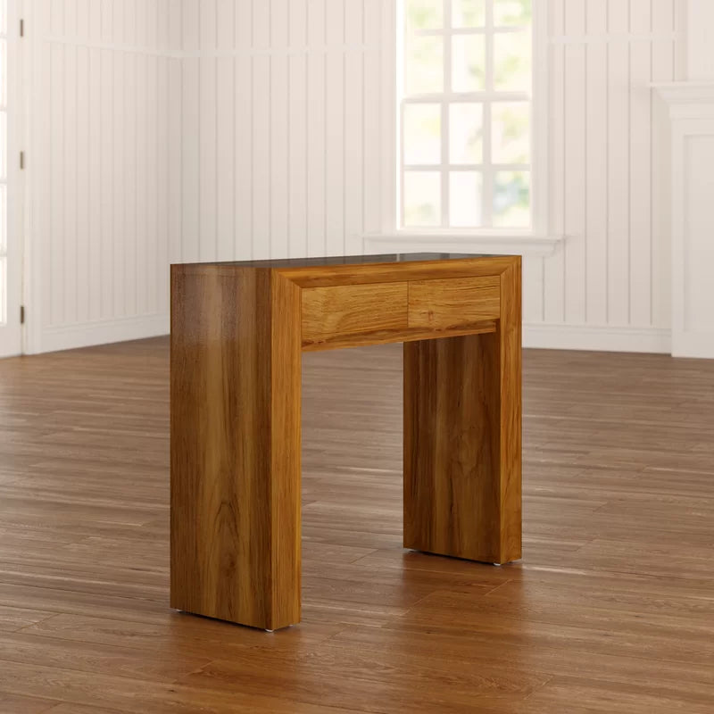 "Sage Console Table: Modern Charm with Subtle Elegance"