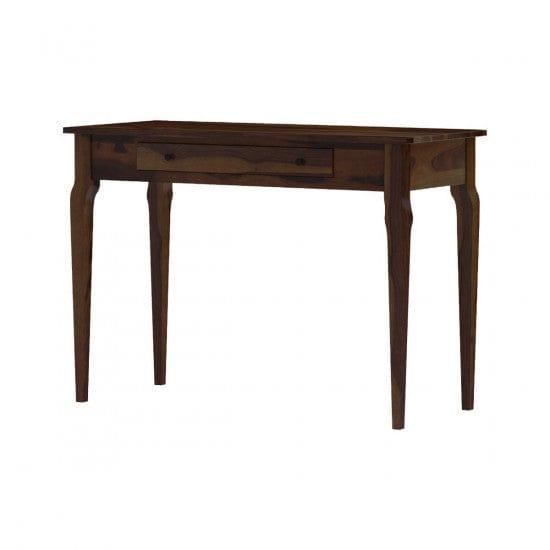 Solid Sheesham Wood Modern Console Table (Standard, Walnut Finish)