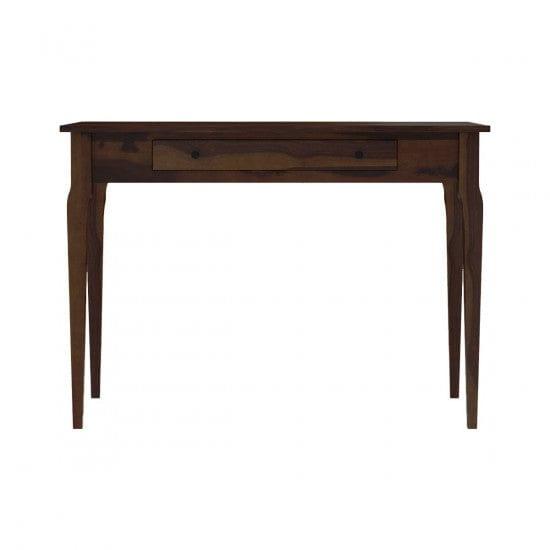 Solid Sheesham Wood Modern Console Table (Standard, Walnut Finish)