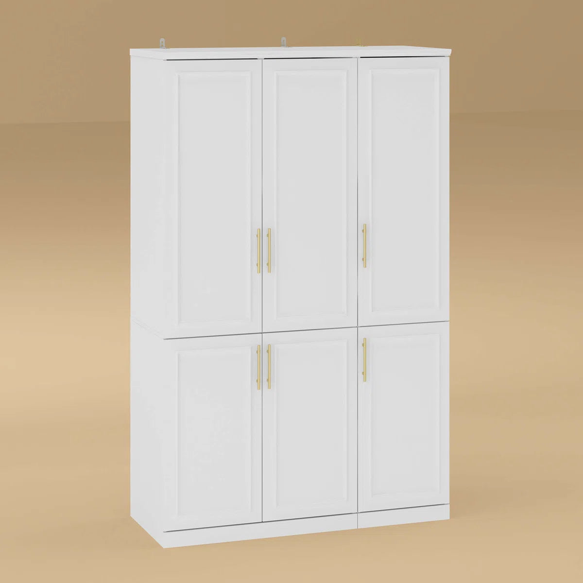 Sandhurst 74.9'' H 6-Door Wardrobe Armoire with 2 Hanging Rods
