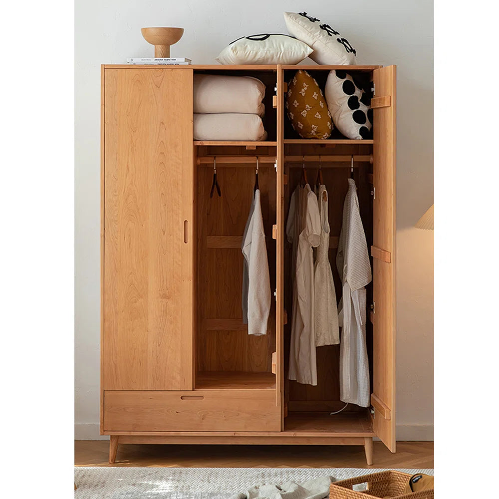 European style simple retro bedroom wardrobe