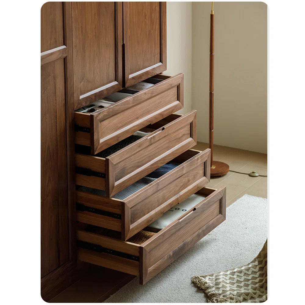 American style retro simple bedroom wardrobe