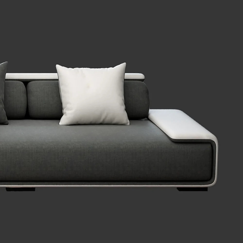 Modern L-Shaped Sectional Sofa | Luxury Upholstered Corner Couch with Cushions | Contemporary Living Room Sofa