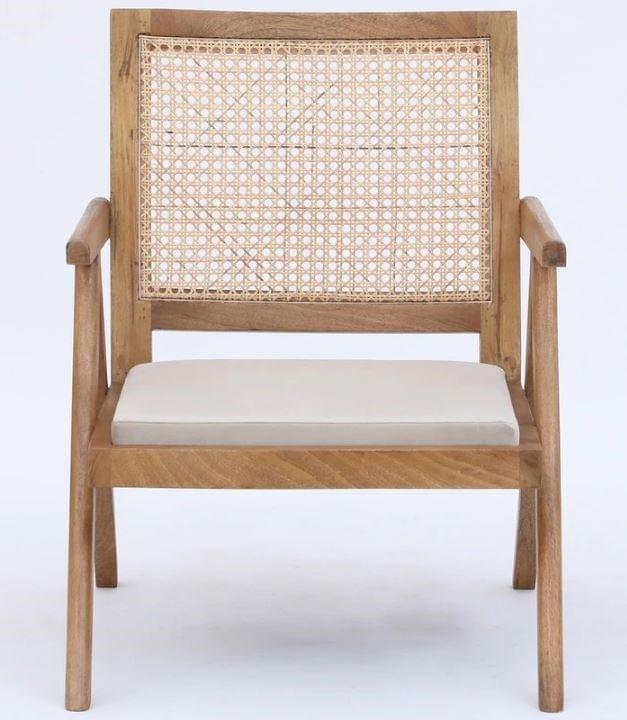 Cane Mango Wood Chair In Brown colour - Ouch Cart 