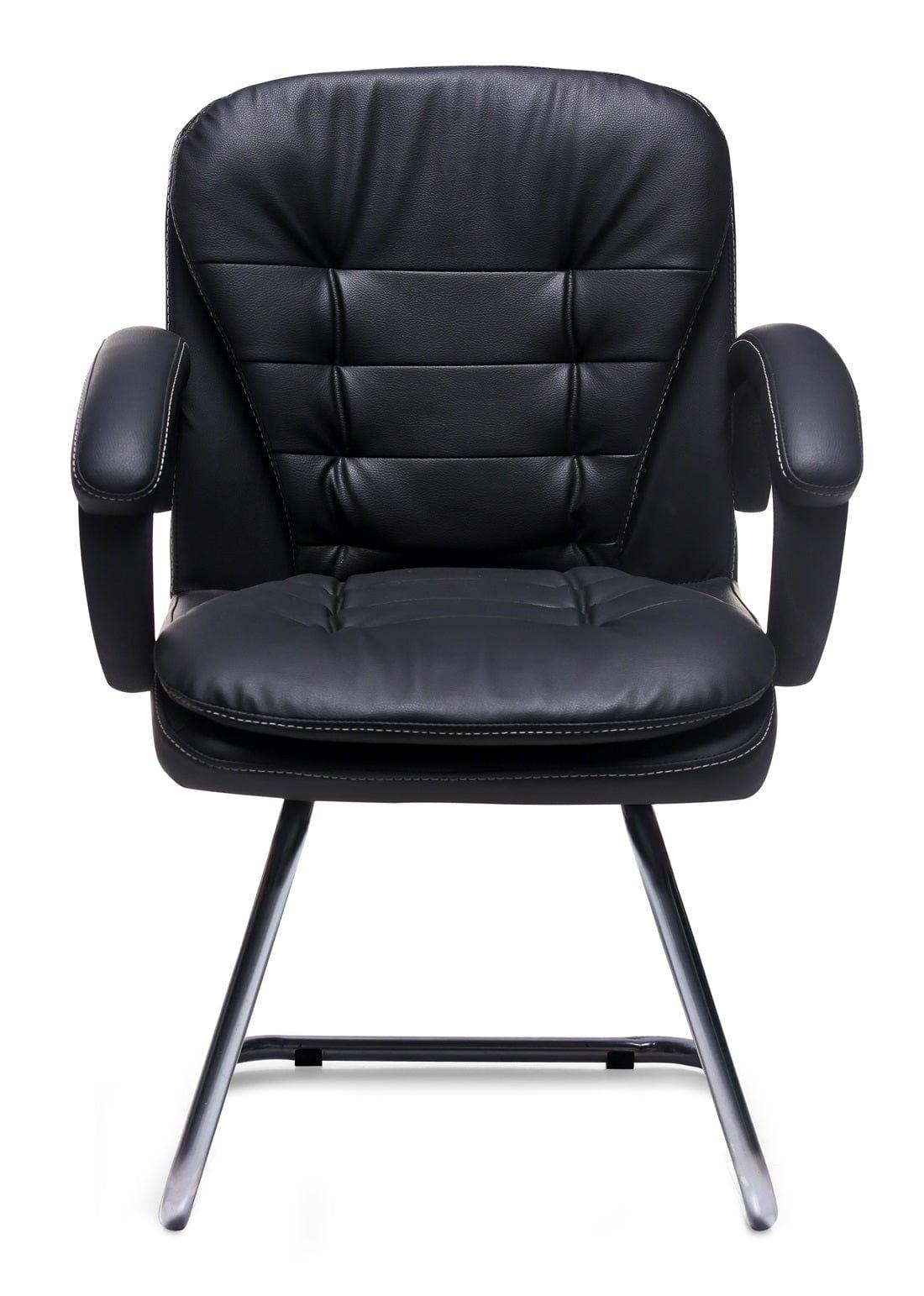 Elegant Cantilever Chair in Black - Ouch Cart 