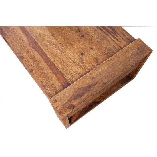 Riverton Solid Sheesham Wood Coffee table with drawer in Honey Finish - Ouch Cart 