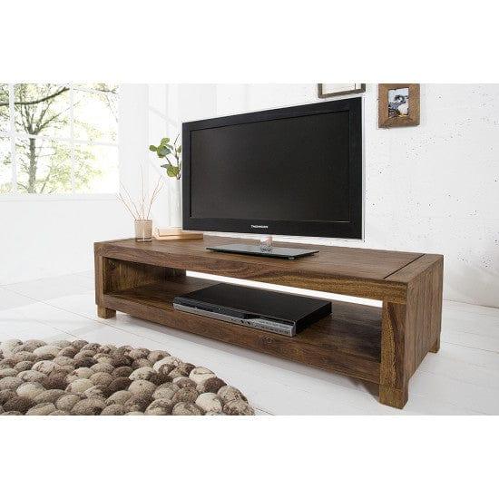 Providence Solid Sheesham Wood Tv unit | Coffee table in Walnut Finish