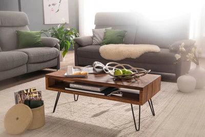 Abigail Coffee Table in Solid Wood - Ouch Cart 