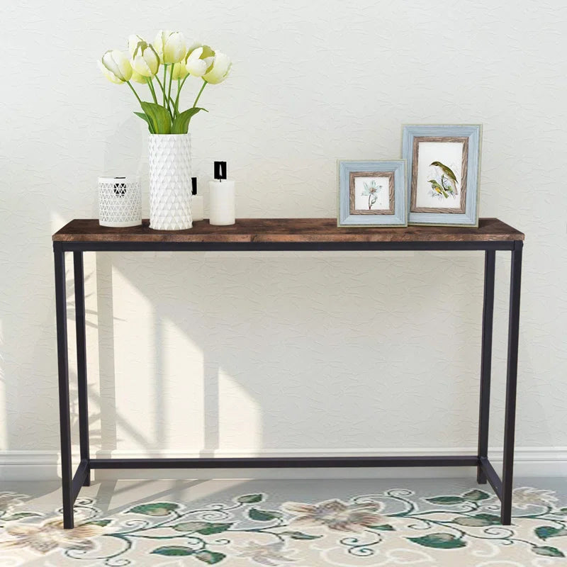 Jocelyn  Solid Wood Top Console Table