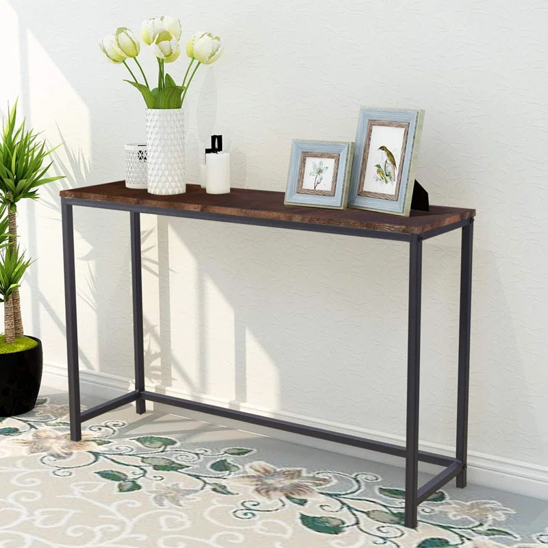 Jocelyn  Solid Wood Top Console Table