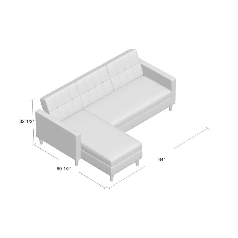 Abram 2 - Piece Corner Sofa Chaise - Ouch Cart 