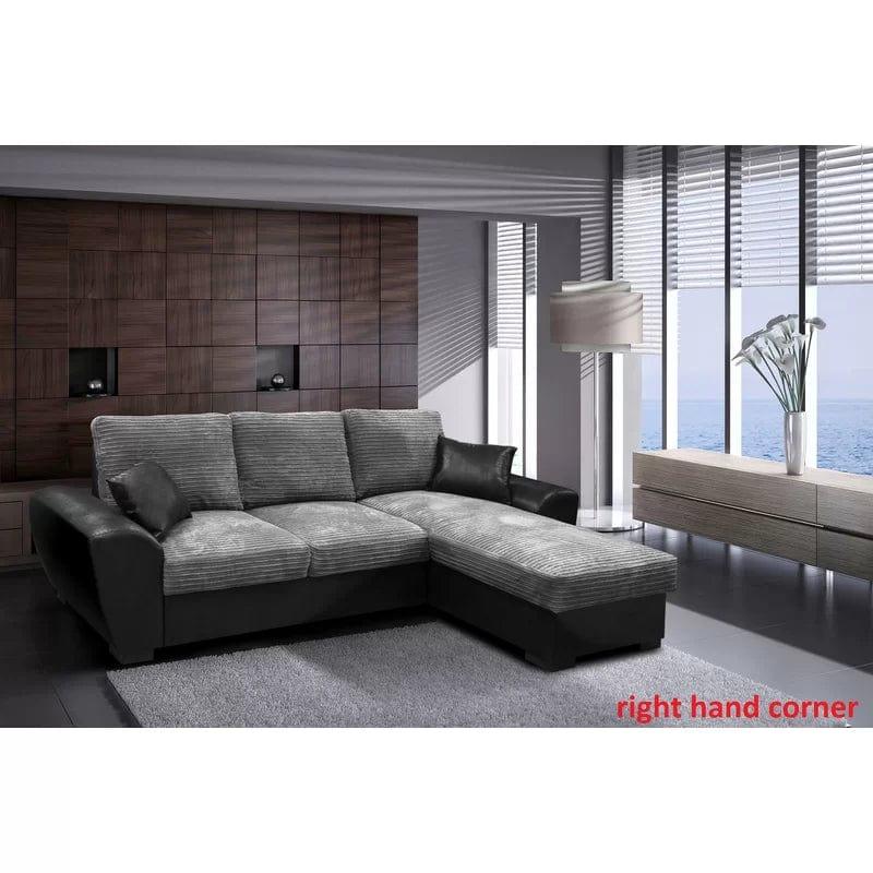 Acee 2 - Piece Upholstered Corner Sofa Come Bed - Ouch Cart 