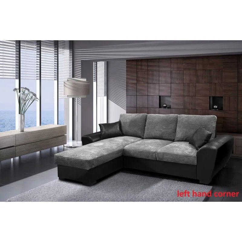 Acee 2 - Piece Upholstered Corner Sofa Come Bed