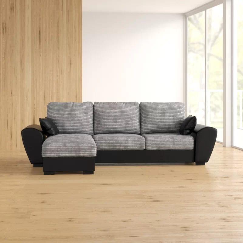 Acee 2 - Piece Upholstered Corner Sofa Come Bed