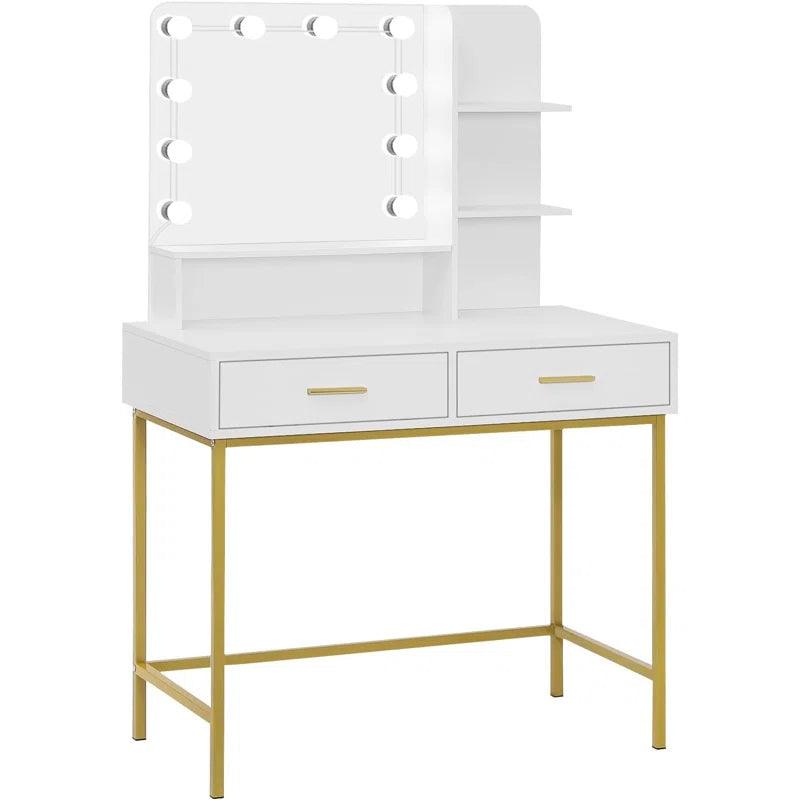 Catalina Dressing Table with Mirror - Ouch Cart 