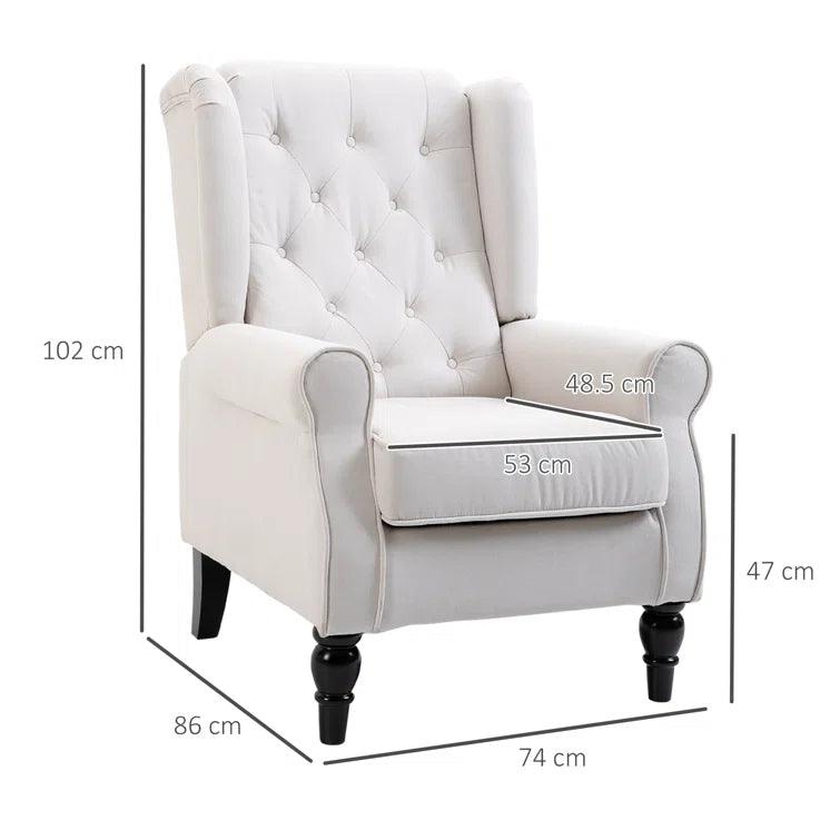 Albertico Upholstered Armchair - Ouch Cart 