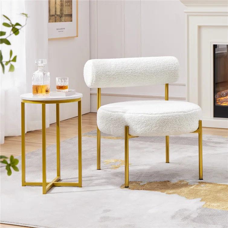 Albertie Wide Tufted Polyester Side Chair - Ouch Cart 