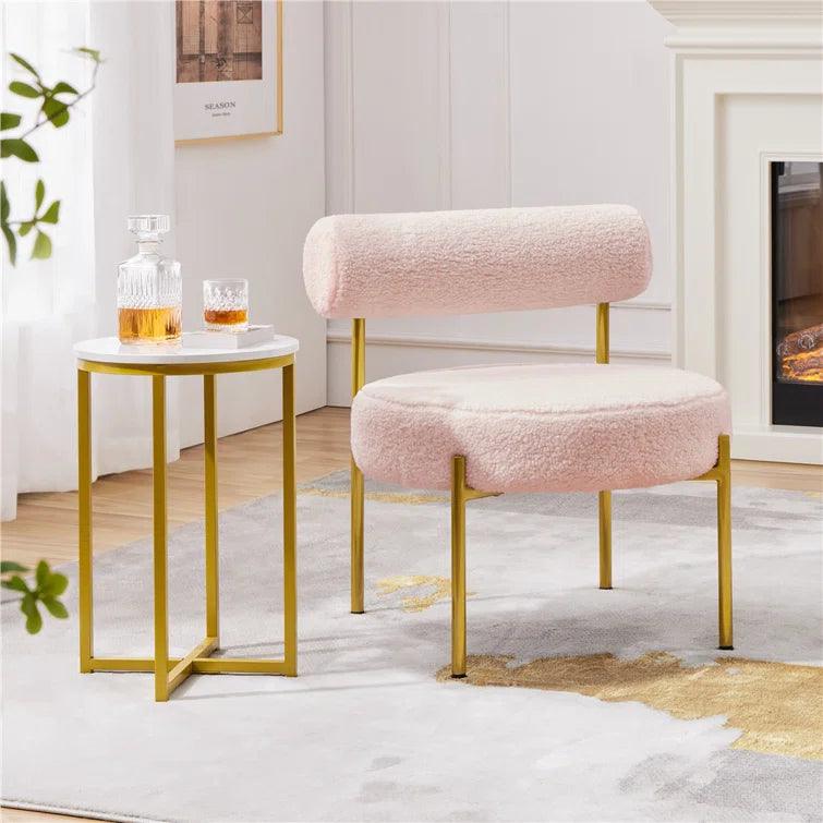 Albertie Wide Tufted Polyester Side Chair - Ouch Cart 