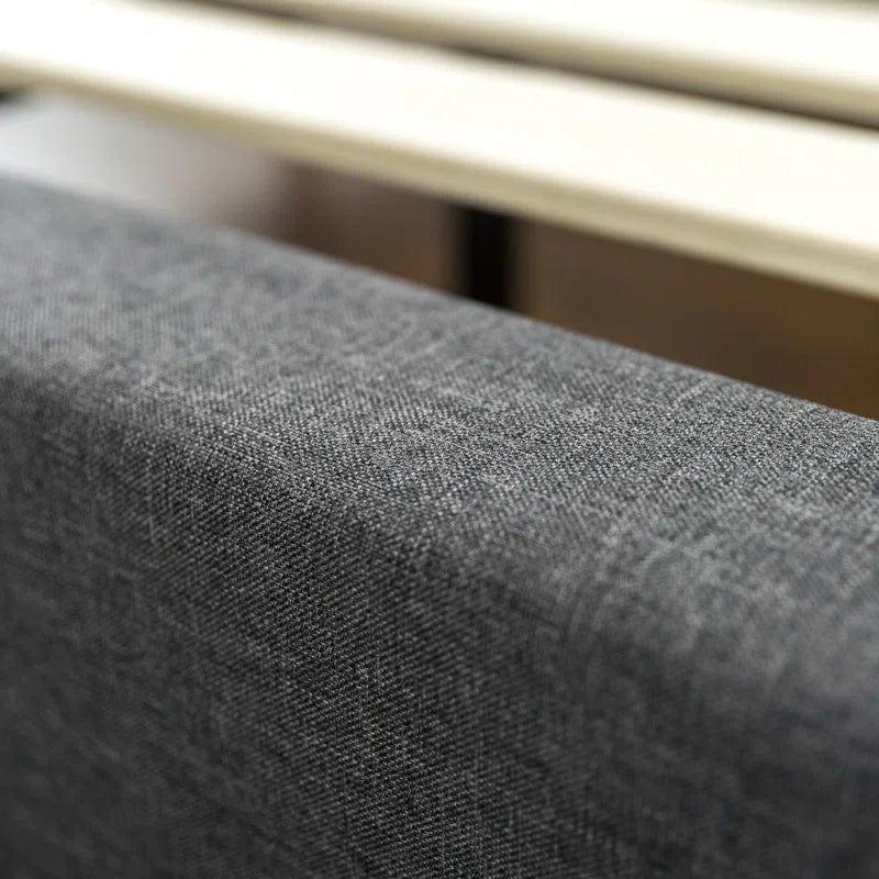 Allenwood Button Tufted Upholstered Bed Frame with Headboard - Ouch Cart 