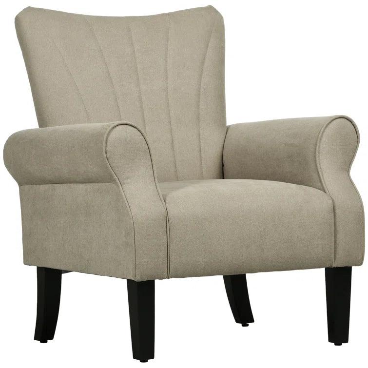 Allianah 80cm Wide Tufted Polyester Armchair - Ouch Cart 