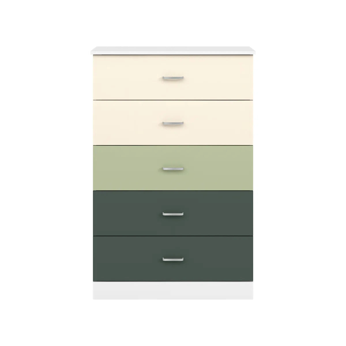 Five-Drawer Dresser with Bar Pull Handles