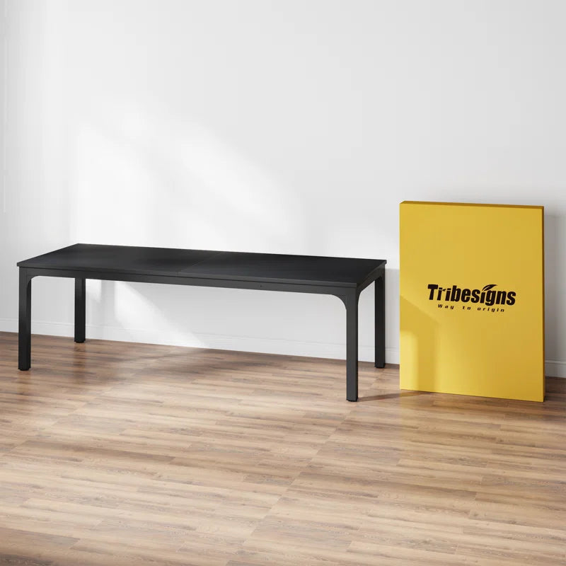 Extra Large Industrial Computer Desk for 2 People | Heavy-Duty Double Workstation with Sturdy Metal Frame