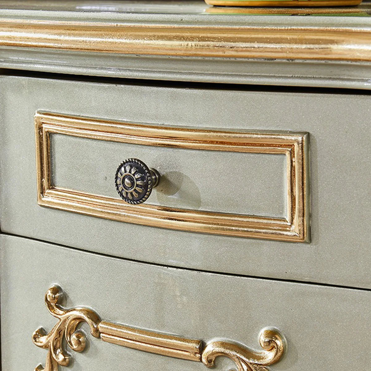 Ouch Cart Luxury Dressing Table with Mirror | Classic Vanity Desk with Drawers & Storage