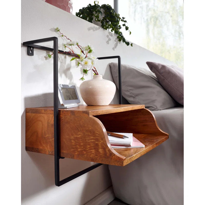 "Usher Bedside Table: Elegant Storage for a Refined Bedroom"
