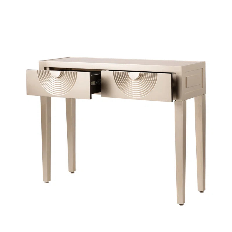 Daiki Console Table for Living Room Furniture, Mirror Top Table
