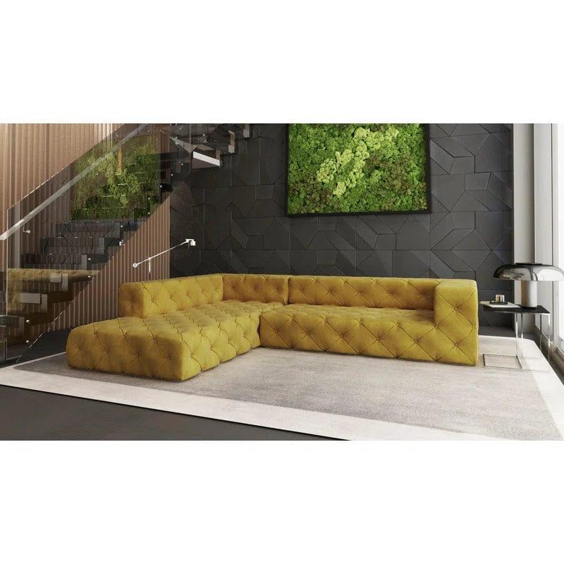 Annmarie Chesterfield Corner Sofa - Ouch Cart 