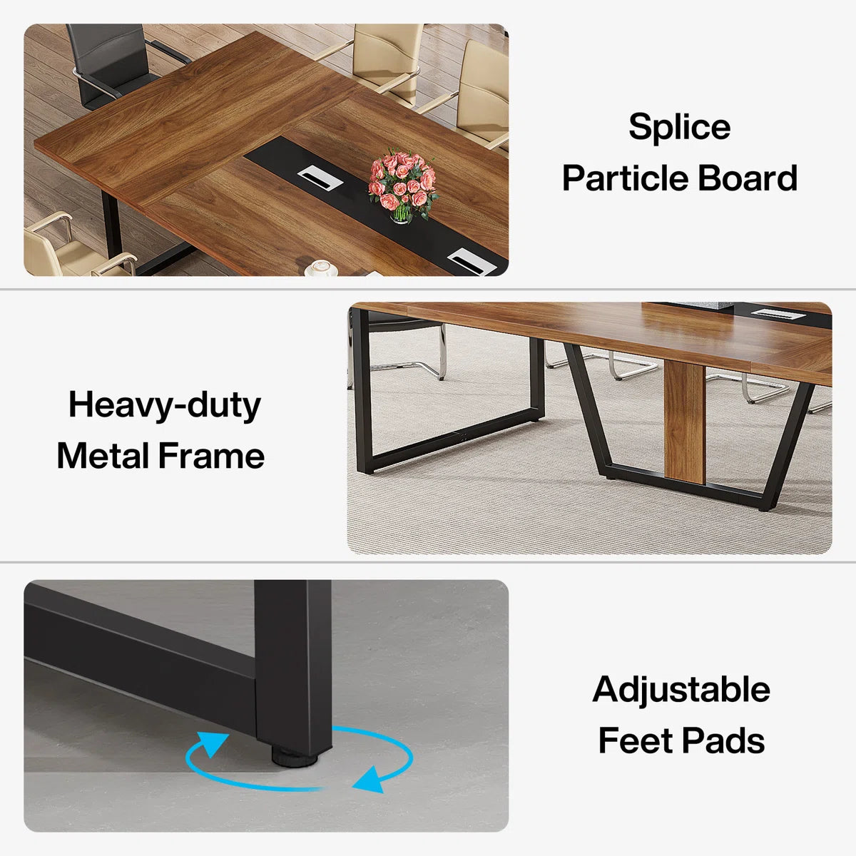 Anoush 94.5'' Rectangle Conference Table