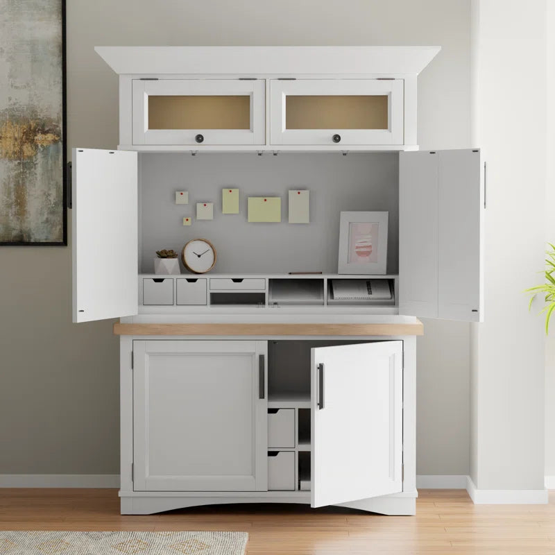 Solid Wood Armoire Desk