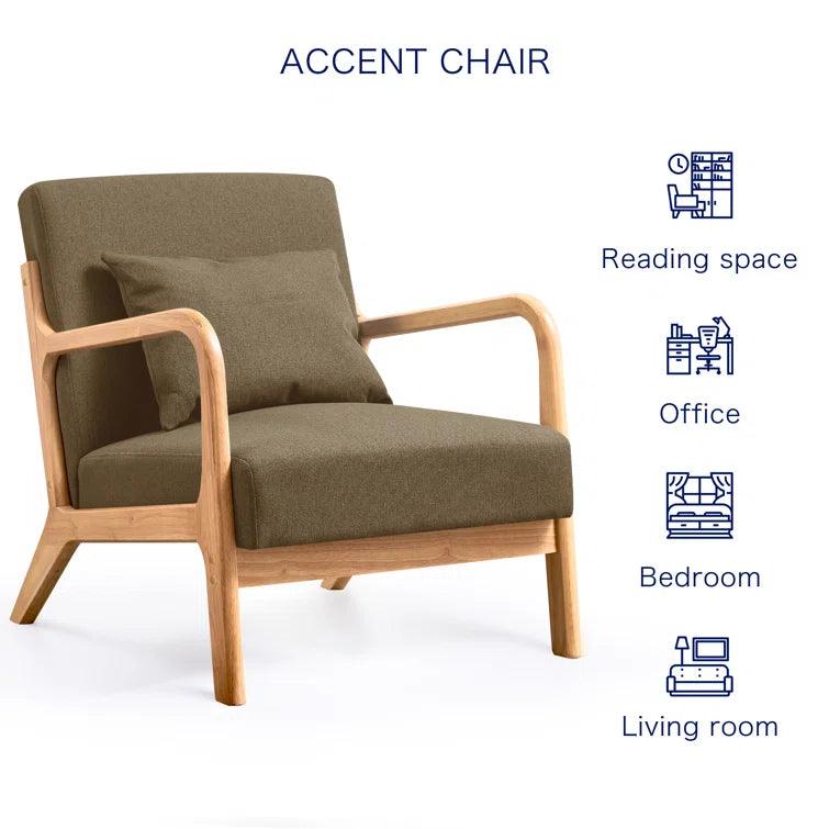 Appletee Back Cushion Support Mid-Century Style Chair - Ouch Cart 