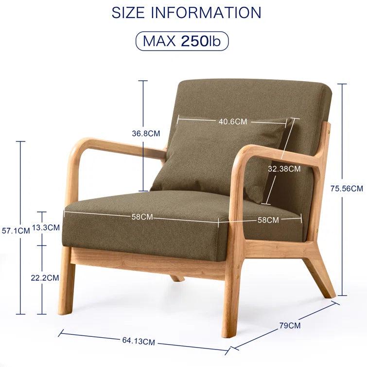 Appletee Back Cushion Support Mid-Century Style Chair - Ouch Cart 