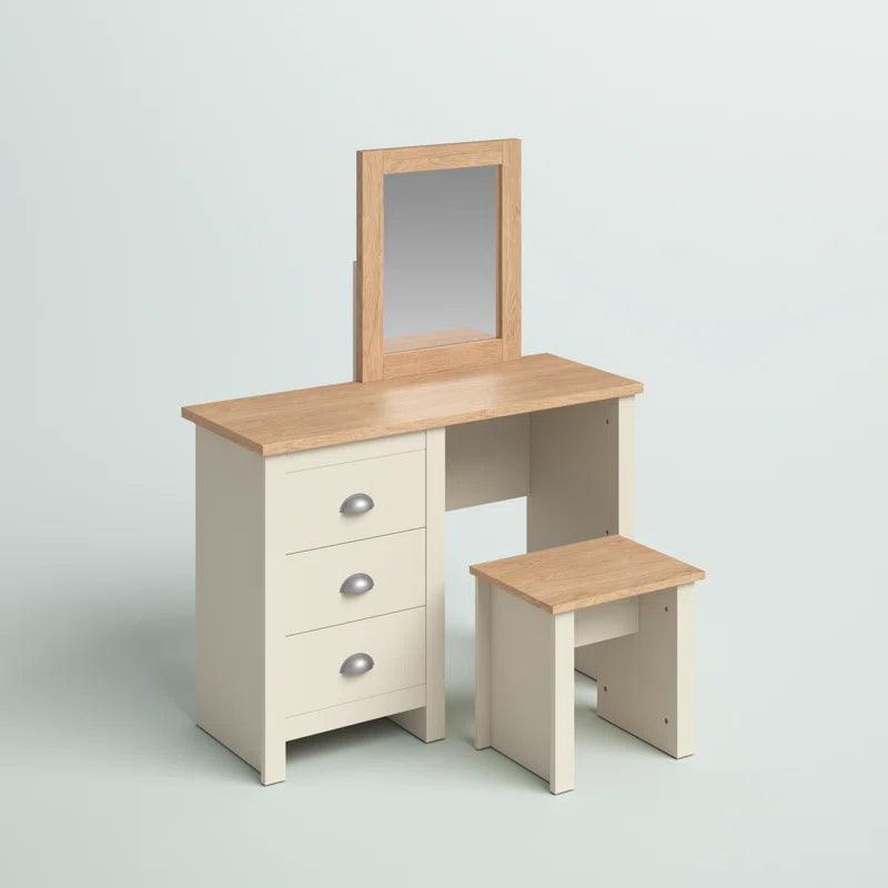 Katarzyna Dressing Table with Mirror - Ouch Cart 