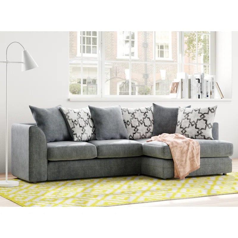Arabella 2 - Piece Upholstered Corner Sofa Chaise - Ouch Cart 