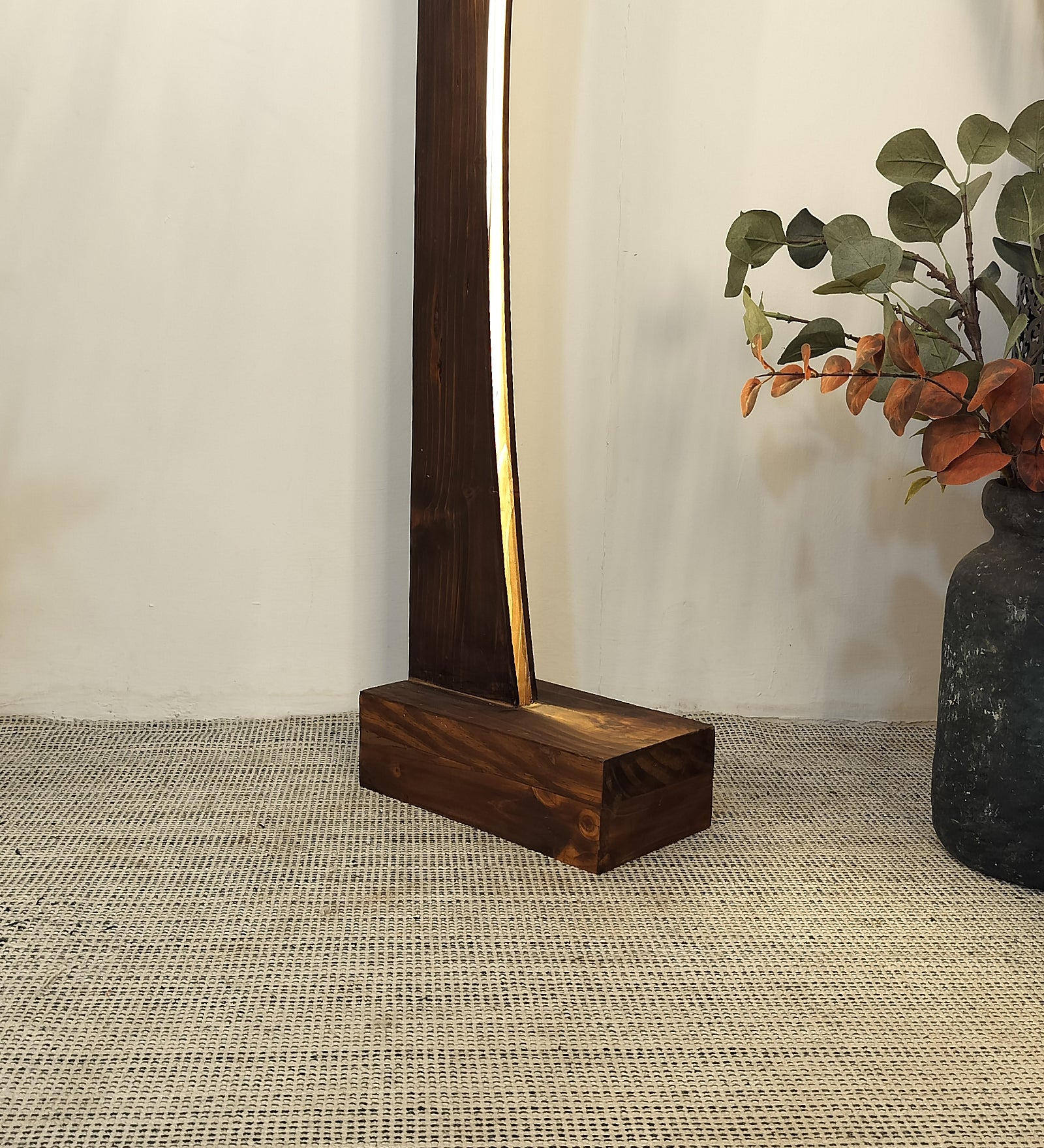 Arc LED Wooden Floor Lamp (BULB NOT INCLUDED)